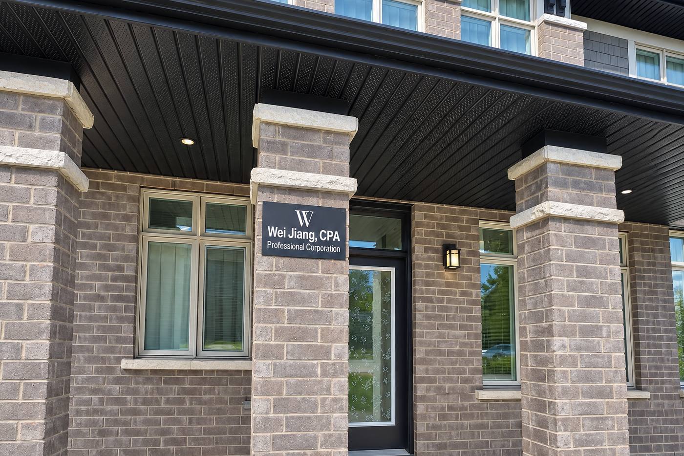 The practice entrance — Wei Jiang, CPA Professional Corporation
